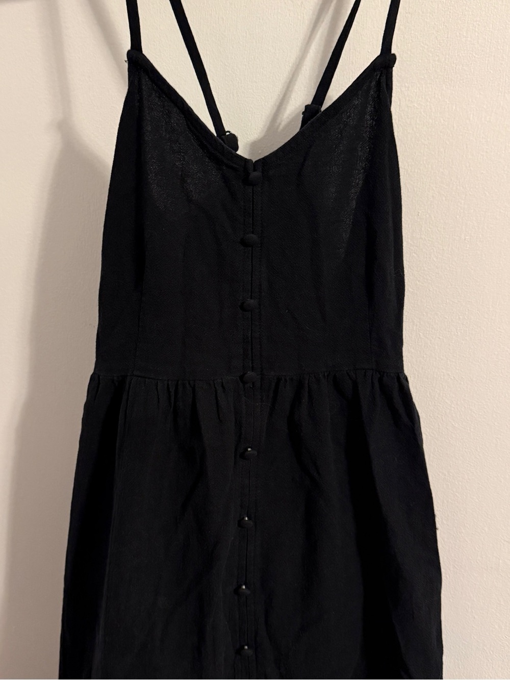 Black spaghetti strap dress